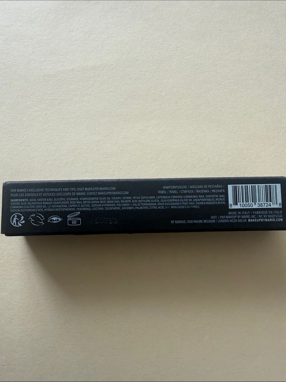 MAKEUP BY MARIO Master Mascara Volumizing & Lift in Super Black Full Size 13.5ml